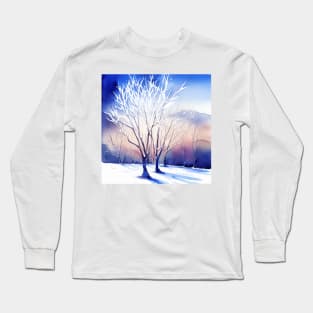 Sun on Winter Trees Long Sleeve T-Shirt